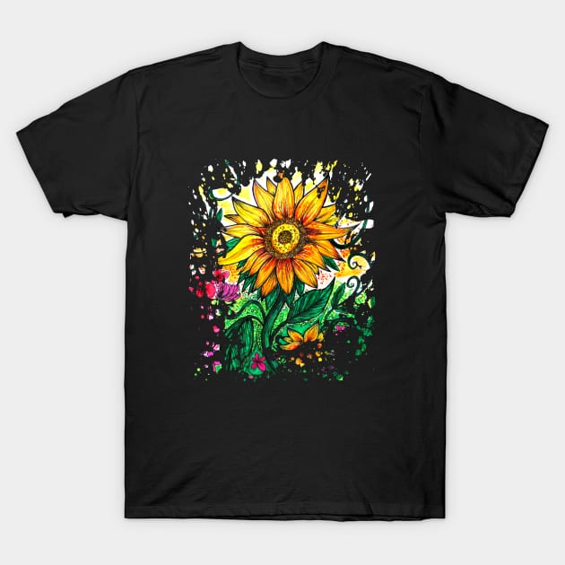 Sunflower T-Shirt by adamzworld